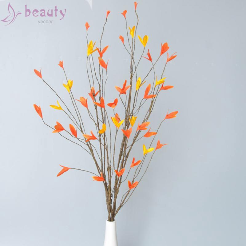 Cành cây lá phong nhân tạo thân gỗ khô để trang trí