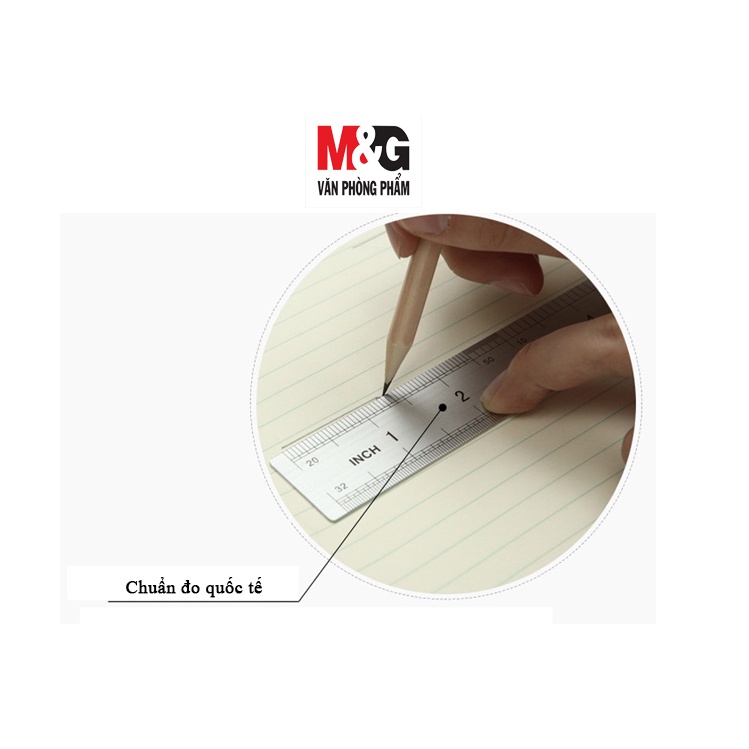 Thước Kẻ M&G ARLN0483  & ARLN0484  Chất Liệu Bằng Nhôm