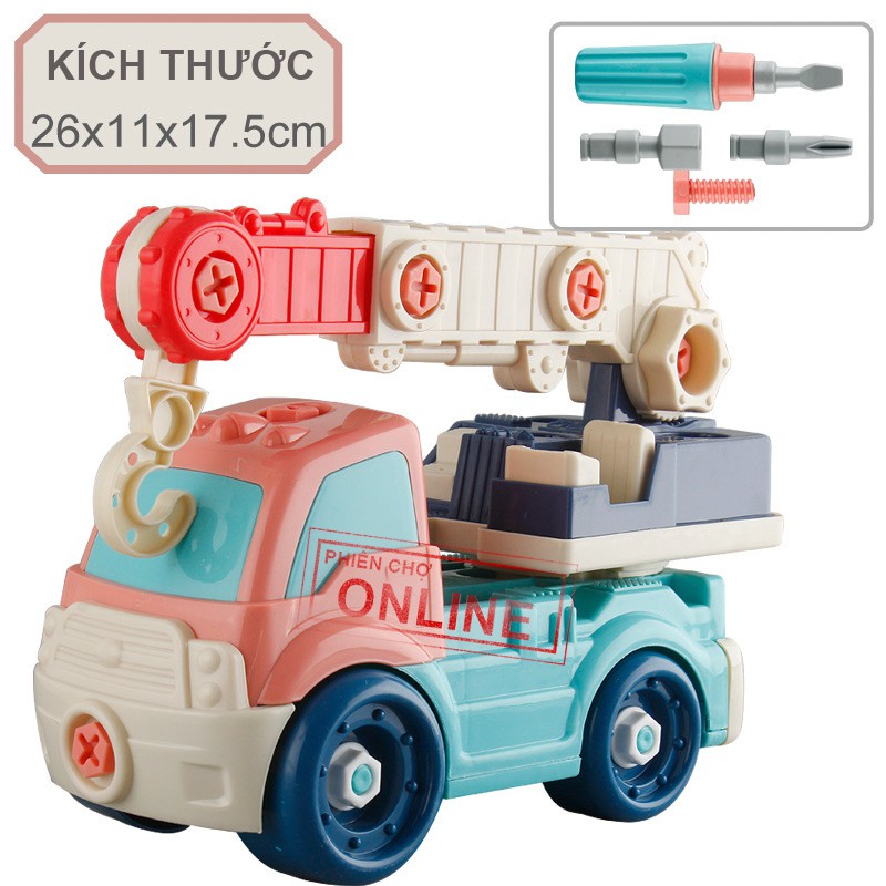 Đồ Chơi Lắp Ráp Mô Hình Xe Công Trình Cao Cấp-Loại Lớn