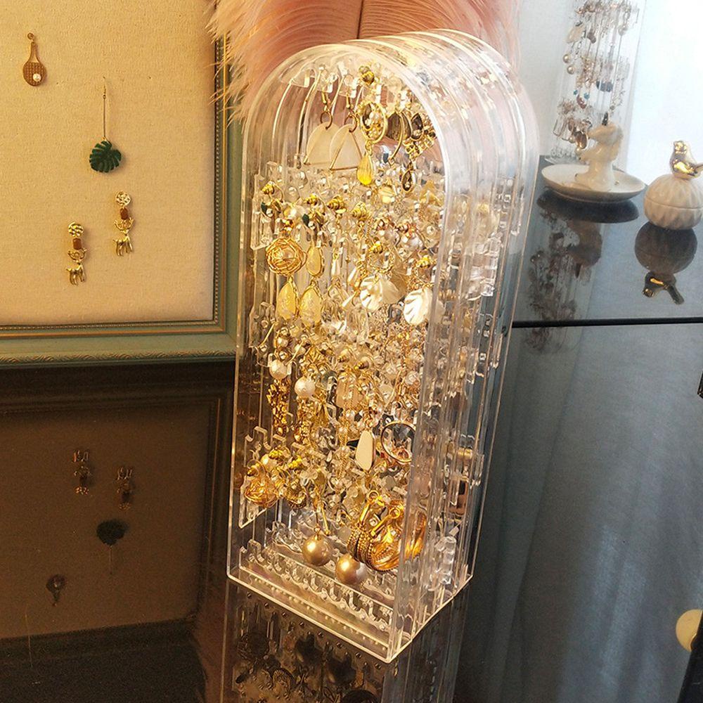 Cabezant earring display rack lưu trữ hàn quốc dây chuyền hữu ích cho bé gái màn hình gấp đồ trang sức bằng nhựa