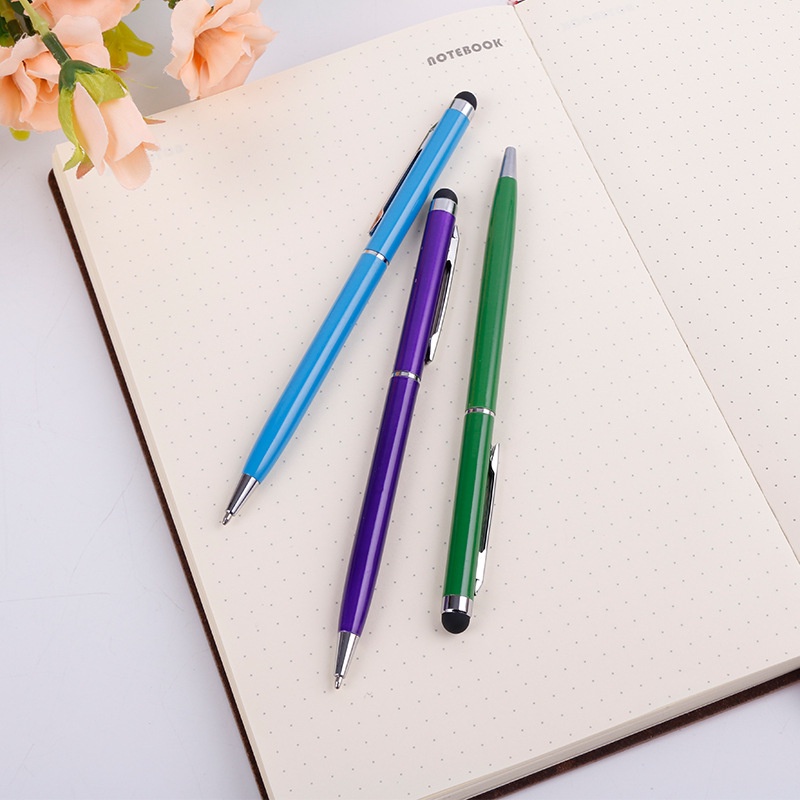 Bút cảm ứng 2 in 1 kiêm bút bi hiệu HOTCASE PEN cho loại màn hình cảm ứng