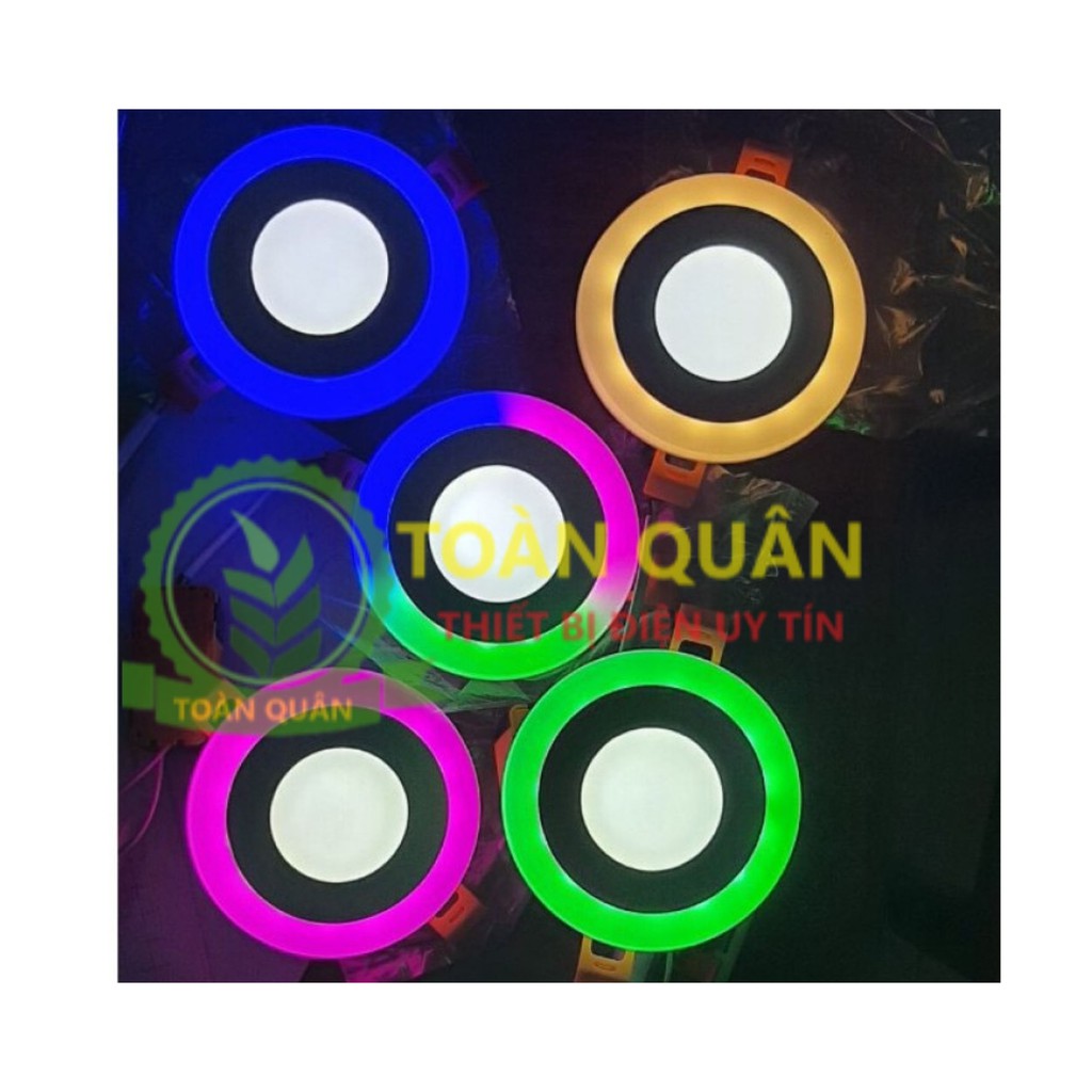 Đèn LED ÂM TRẦN VIỀN MÀU 3 chế độ 3W+3W