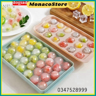 [Loại 1] Khay làm đá viên tròn 33 viên thông minh có thể làm đá hoa quả làm thạch chất lượng cao cấp