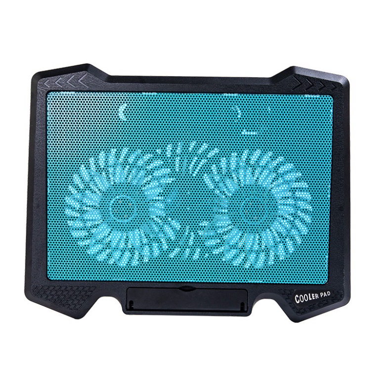 Đế Tản Nhiệt Quạt tản nhiệt Laptop Cooler S200 Pad 2 Quạt lớn, Đèn Led, Từ 12"-17 Inch