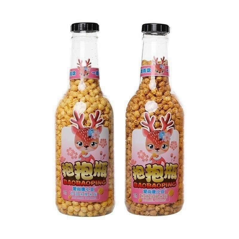 BAOBAOPING BỎNG NGÔ KHỔNG LỒ VỊ CARAMEL CHAI 890G