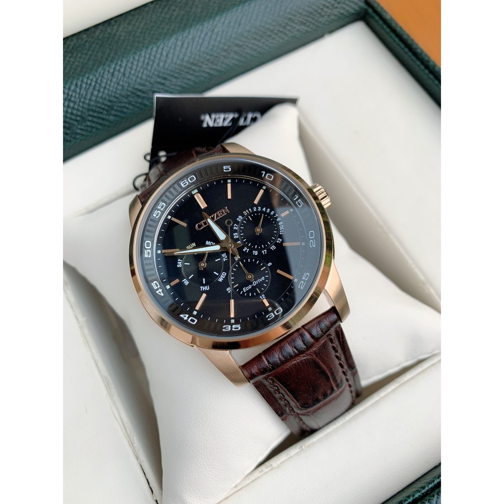 Đồng hồ nam chính hãng Citizen BU2013-08E - Máy Quartz Pin Eco Driver năng lượng ánh sáng - Kính cứng