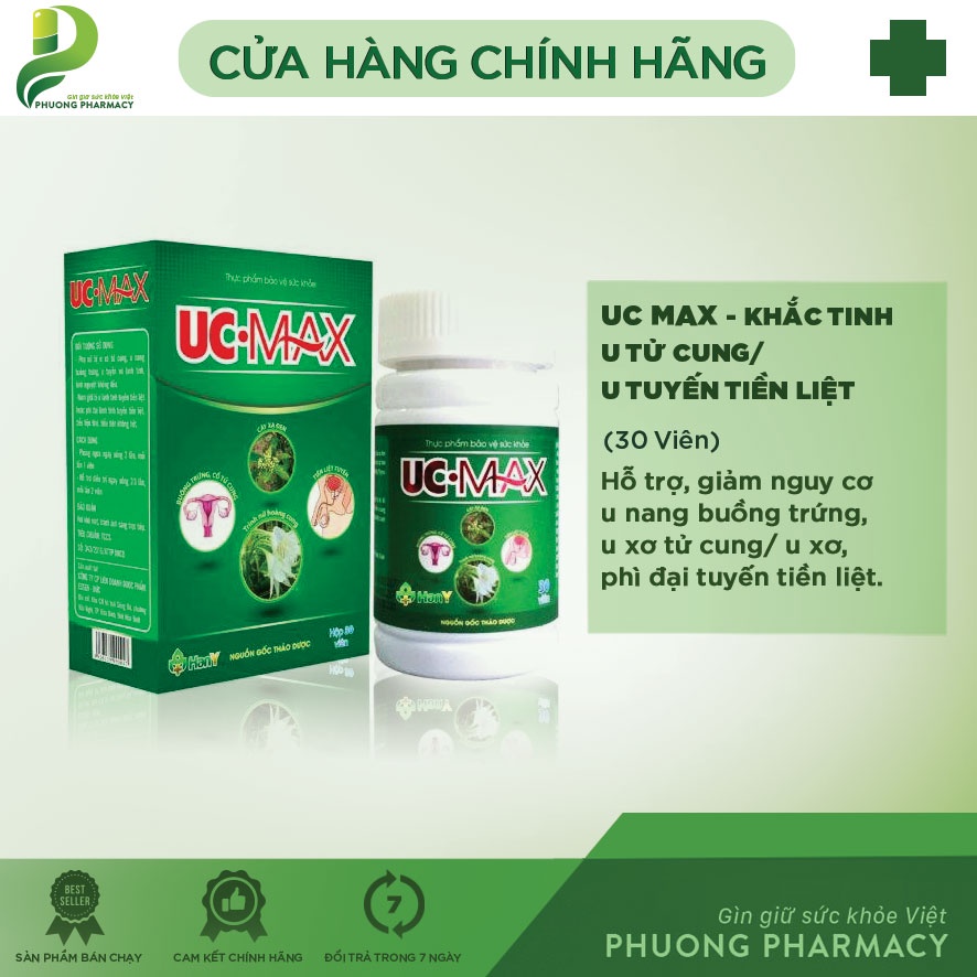 UC.MAX Khắc Tinh U Tử Cung, U Tiền Liệt Tuyến