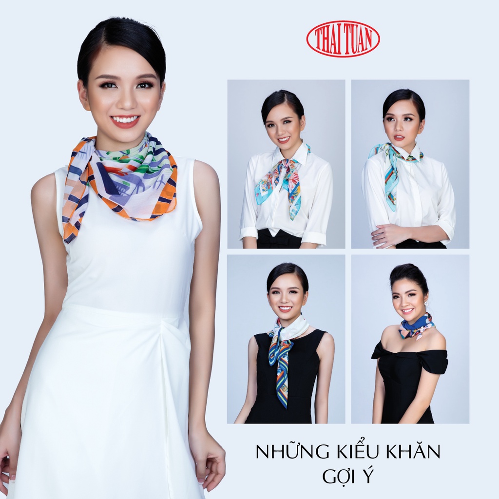 Khăn lụa Moro vuông Thái Tuấn 2S20BC10R