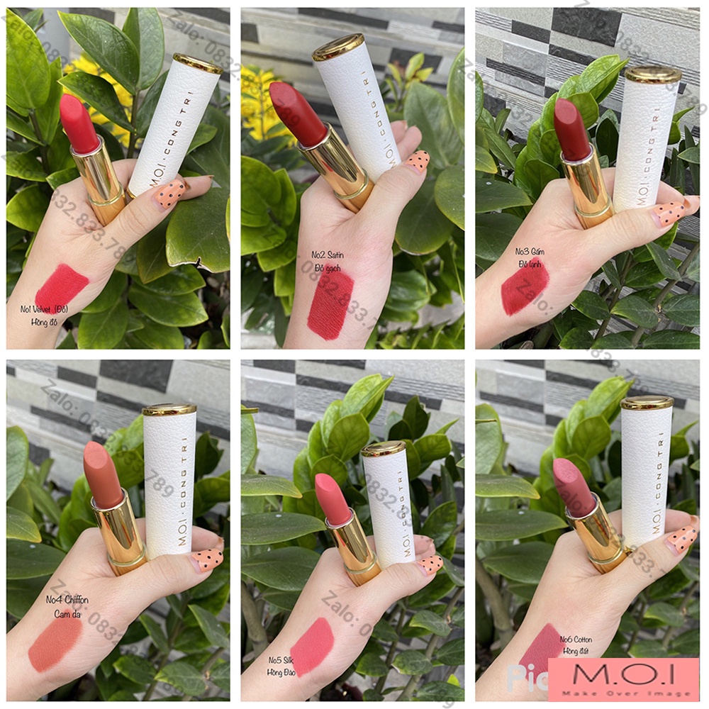 Son Hồ Ngọc Hà MOI Cosmetics MOI X CÔNG TRÍ bản giới hạn - bền màu lâu trôi không lem【CAM KẾT HÀNG CHÍNH HÃNG®】‎‎ | BigBuy360 - bigbuy360.vn