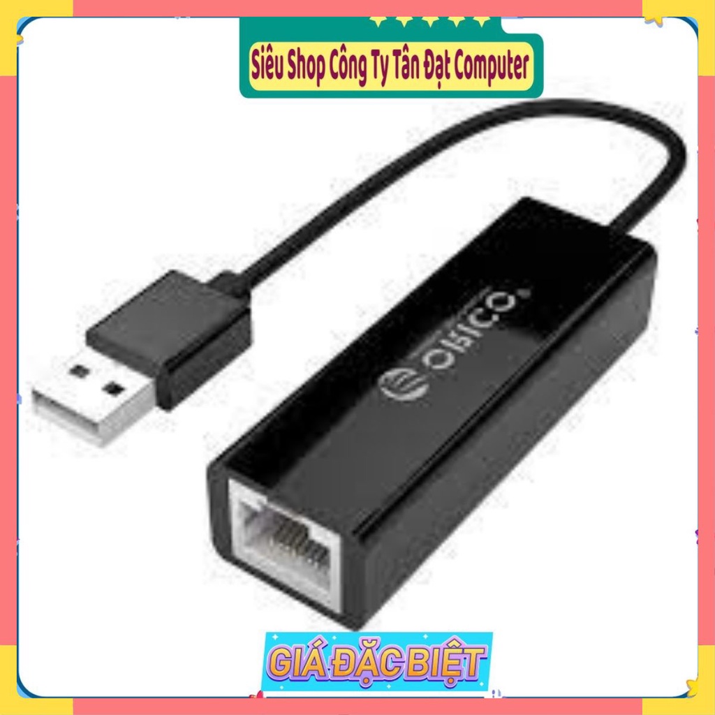 Bộ Chuyển Đổi USB Sang Cổng Mạng LAN Orico UTJ-U2 - Hàng Chính Hãng mới 100%