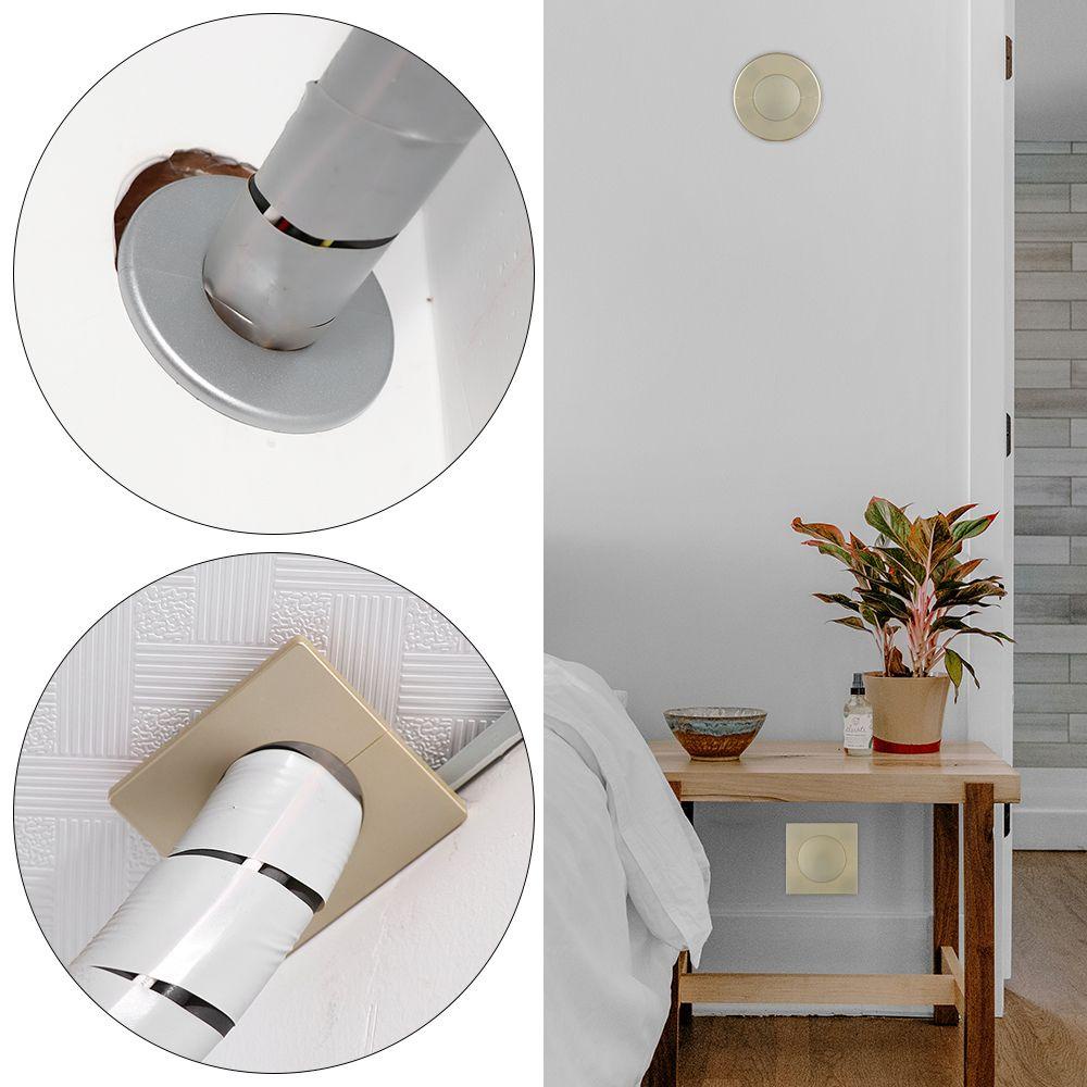 1 Vỏ Bọc Vòi Nước Gắn Tường Trang Trí Bằng Nhựa