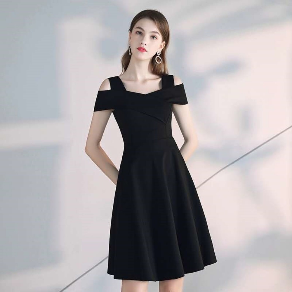 Váy nữ , đầm nữ dáng xòe cổ áo trễ vai sang chảnh dự tiệc đi chơi siêu xinh ATILA.SHOP | BigBuy360 - bigbuy360.vn