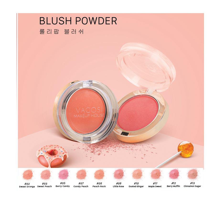 Date 10.2022 Phấn Má Hồng Vacosi Lollipop Blush Set VP08