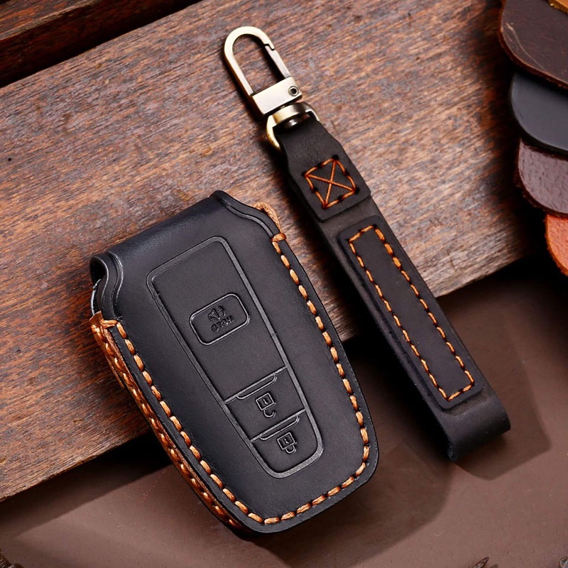 Vỏ Da Sợi Carbon Bảo Vệ Chìa Khóa Xe Hơi Toyota Corolla cross Corolla Camry