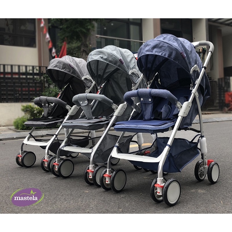 Xe đẩy cho bé du lịch gấp gọn dễ hàng Mastela A2 khung siêu bền, siêu nhẹ bảo hành 12 tháng