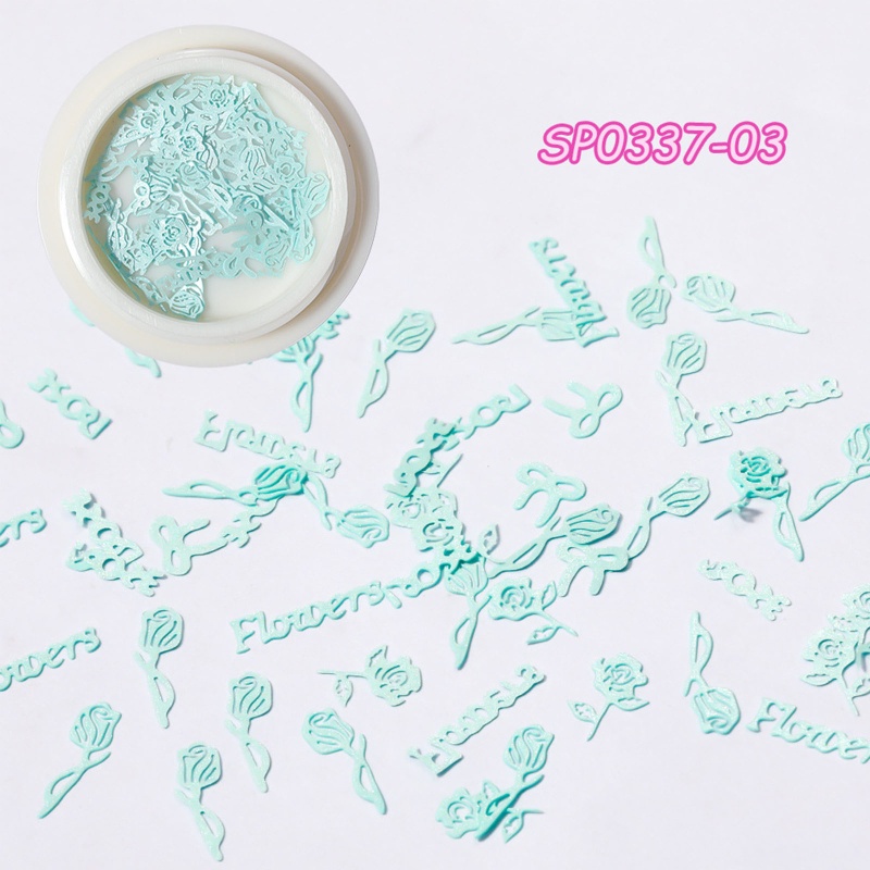 Sa Bột Kim Tuyến 3D Lấp Lánh Trang Trí Móng Tay