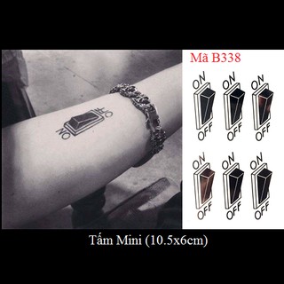 Xăm dán tattoo công tắc B338