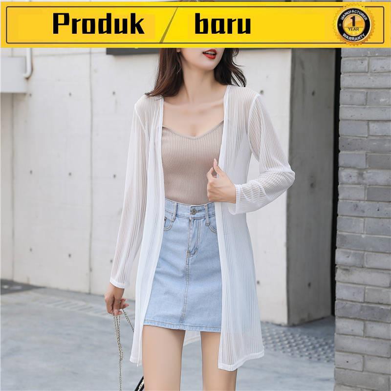 ❤ Áo Khoác Cardigan Chiffon Dáng Dài Chống Nắng Siêu Mỏng Thời Trang Mùa Hè 2020 Mới
