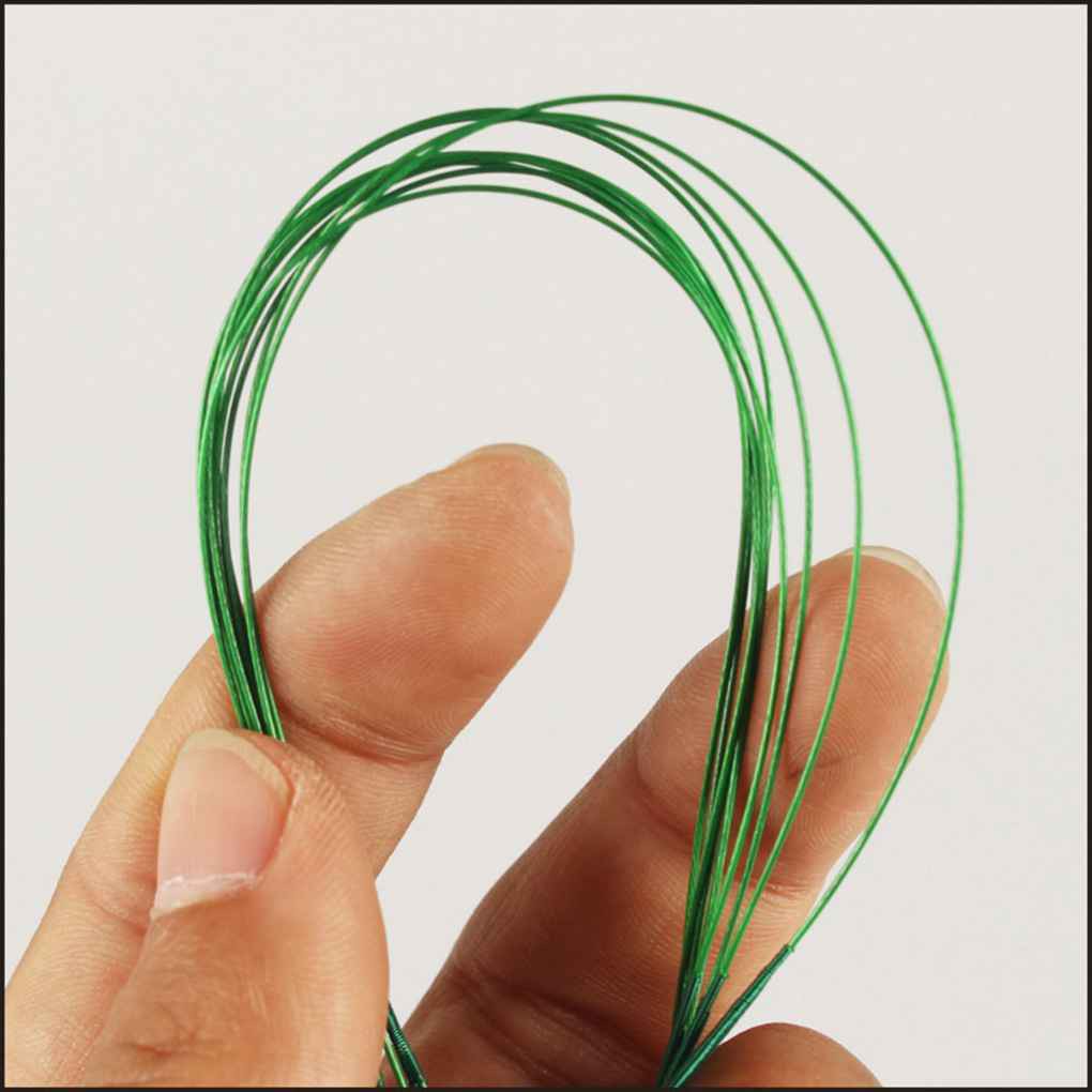 Bộ 10 dây gắn mồi câu và dây câu cá có móc bằng thép không gỉ