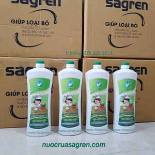 Combo 4 chai nước rửa rau củ quả Sagren