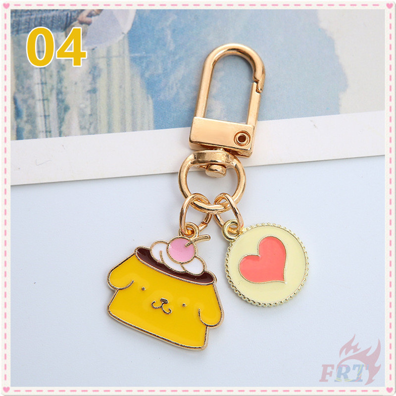 Móc chìa khoá trang trí hình nhân vật Melody/Kuromi/Pom Pom Purin/Cinnamoroll/Little Twin Stars