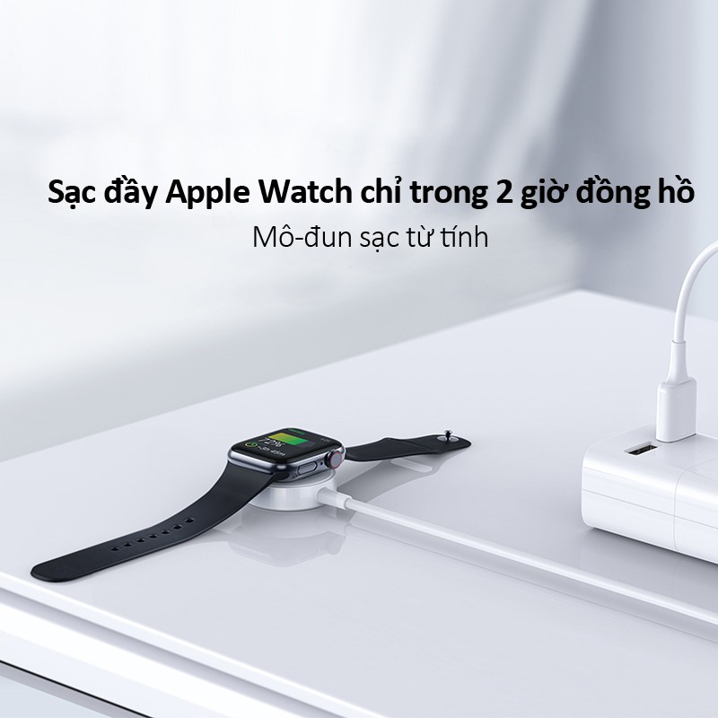 Dây sạc Apple Watch hàng xịn lõi đồng nguyên chất 100% công nghệ nam châm Magnetic bảo hành 1 năm IPWATCH sạc Apple