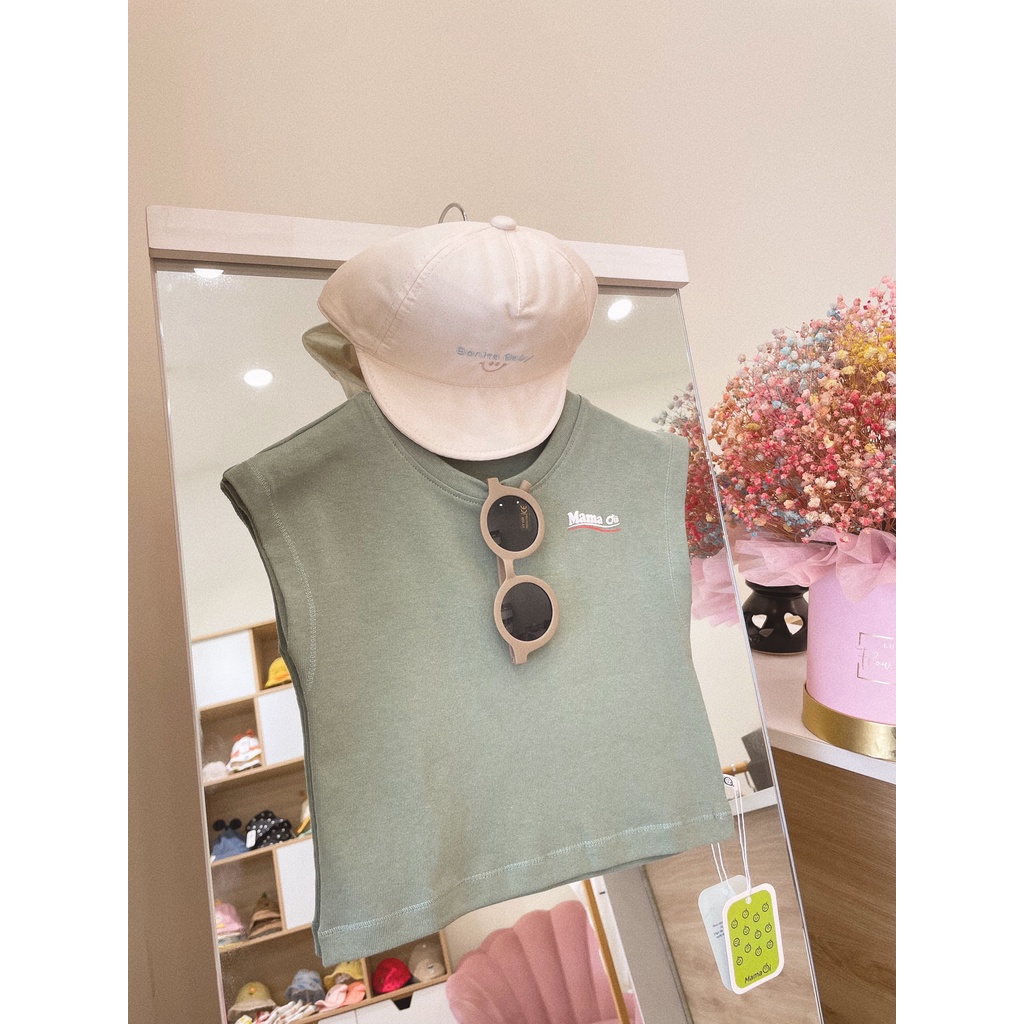AT41 Áo thun cộc tay chất cotton cho bé trai bé gái 3 màu basic dễ lựa chọn nhà Mama