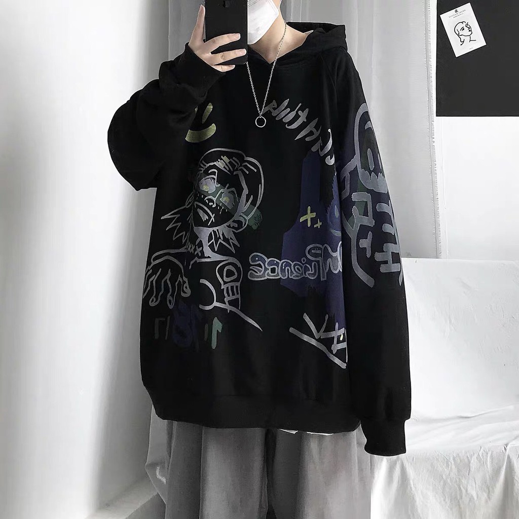 Áo hoodie form rộng, áo khoác hoodie nam nữ thời trang in hình cool ngầu cực chất, chất liệu nỉ bông cao cấp | BigBuy360 - bigbuy360.vn