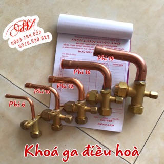 Khoá ga cục nóng điều hoà phi 6-10-12-16-19(tốt)