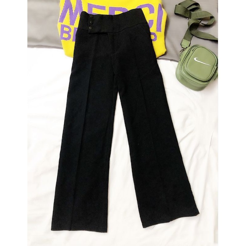 quần lưng cao đính ba hột nút | BigBuy360 - bigbuy360.vn