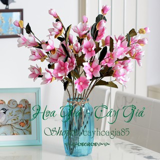 Hoa giả - hoa Mộc Lan lụa 75cm