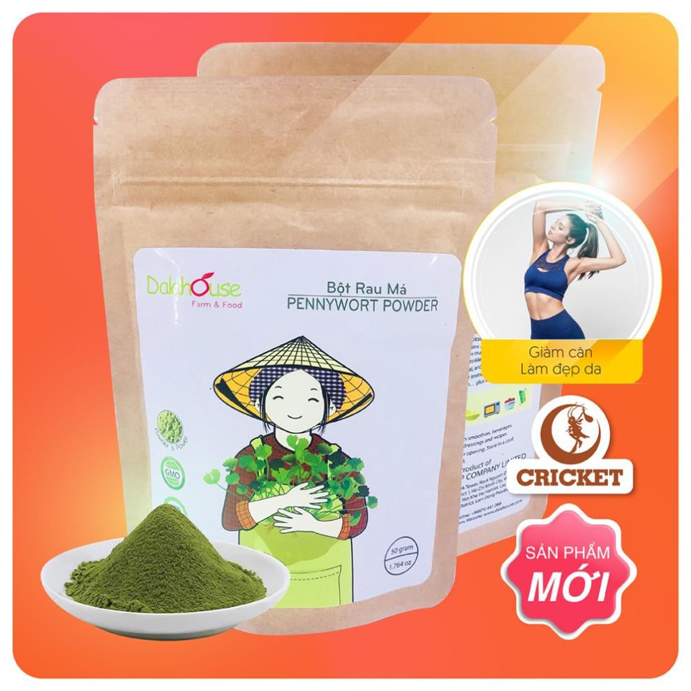 Làm đẹp da, giảm cân với bột rau má nguyên chất Dalahouse 50g