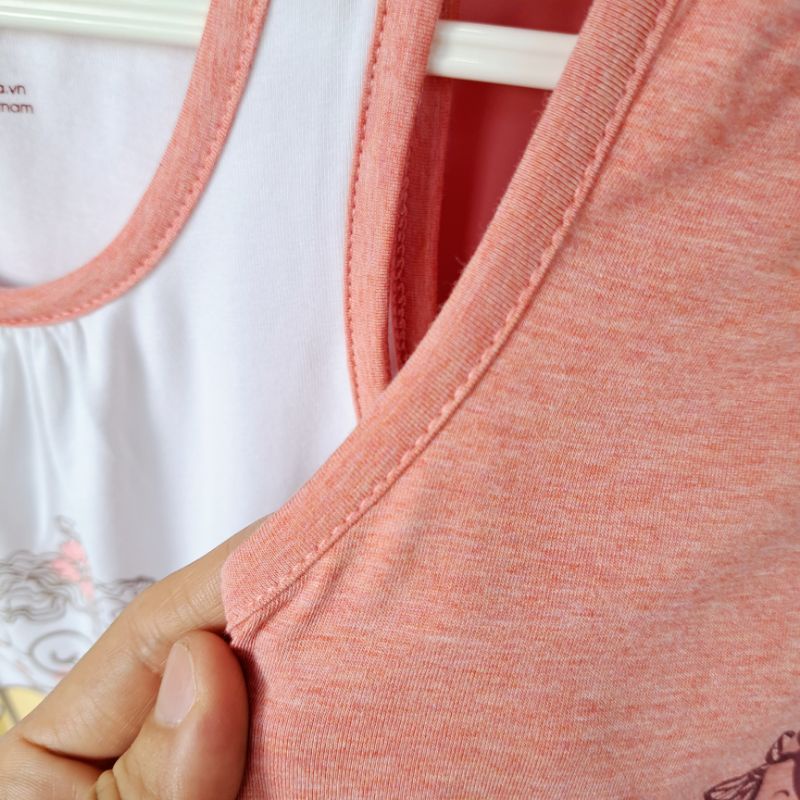 Áo 3 lỗ sát nách bé gái Dokma - chất sợi tre cao cấp siêu mềm mát