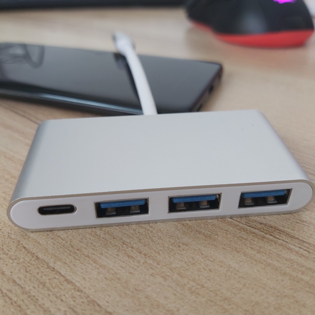 Hub Usb Type-c ra 3 cổng usb 3.0 và 1 cổng sạc PD