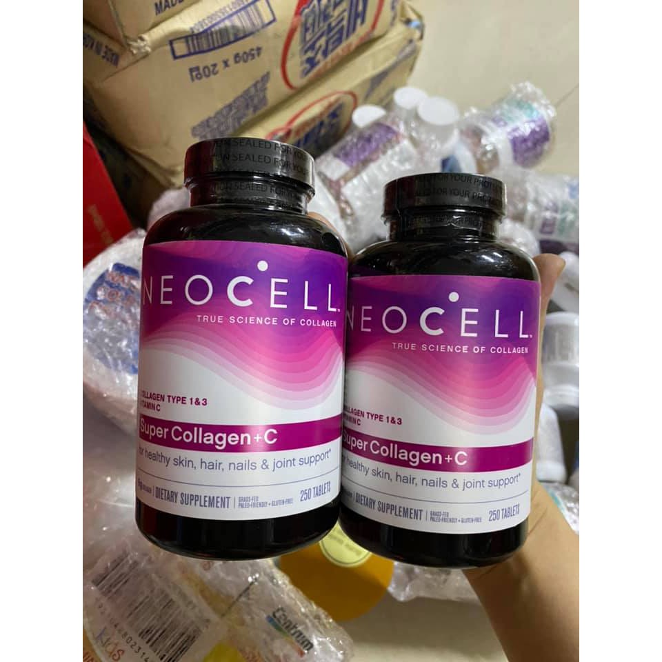 Viên Uống Super Collagen Neocell +C 6000 Mg type 1 - 3 Neocell 360