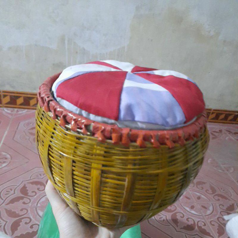 Giỏ ủ trà gỗ, mây, tre đan thủ công