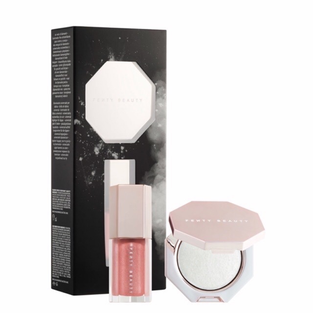 [CÓ SẴN-ĐỦ BILL]Set son phấn highlight Fenty Diamond Bomb Baby Mini