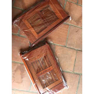 Khay trà nan gỗ hương cao cấp
