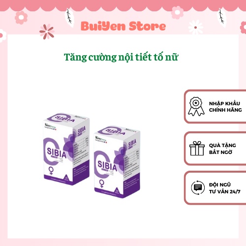 SIBIA tăng cường nội tiết tố hỗ trợ chức năng sinh lý nữ,cải thiện các triệu chứng mãn kinh,giảm ham muốn, nk Pháp