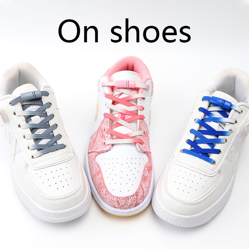 1 Cặp Dây Giày Co Giãn Khóa Nam Châm Không Cần Buộc Dành Cho Trẻ Em Và Người Lớn