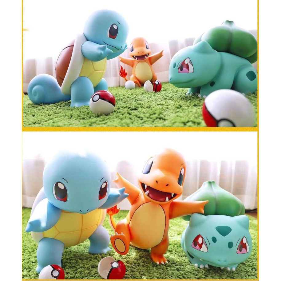 Mô hình Pokemon Squirtle rùa nước tỉ lệ 1:1 bộ sưu tập đồ chơi dễ thương