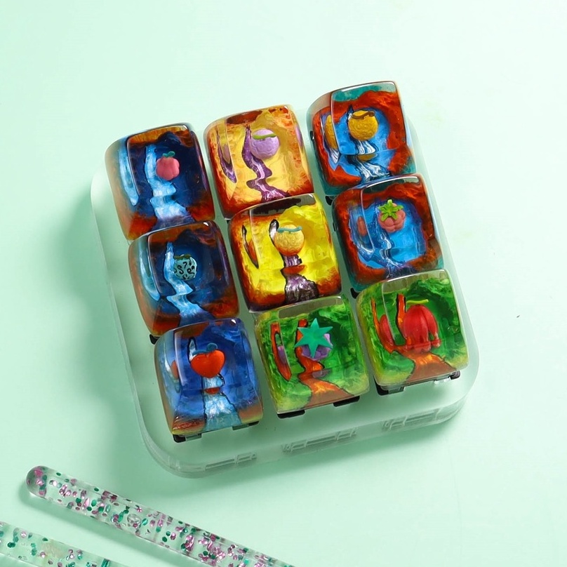 Keycap trái ác quỷ, nút bàn phím One Piece cho bàn phím cơ