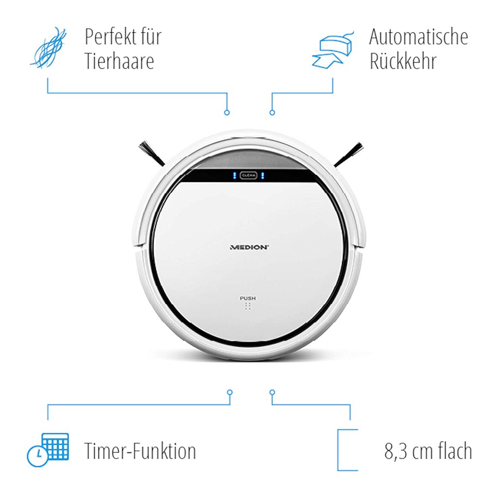 Robot hút bụi và lau nhà Medion MD19510