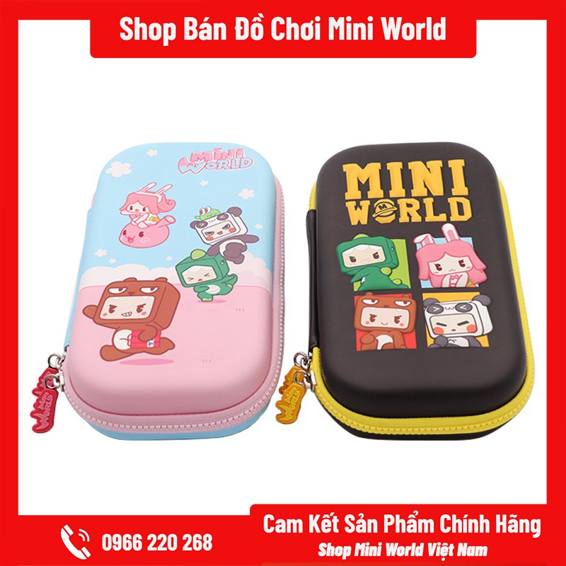 Hộp Đựng Bút Mini World Cao Cấp Màu Đen Vàng