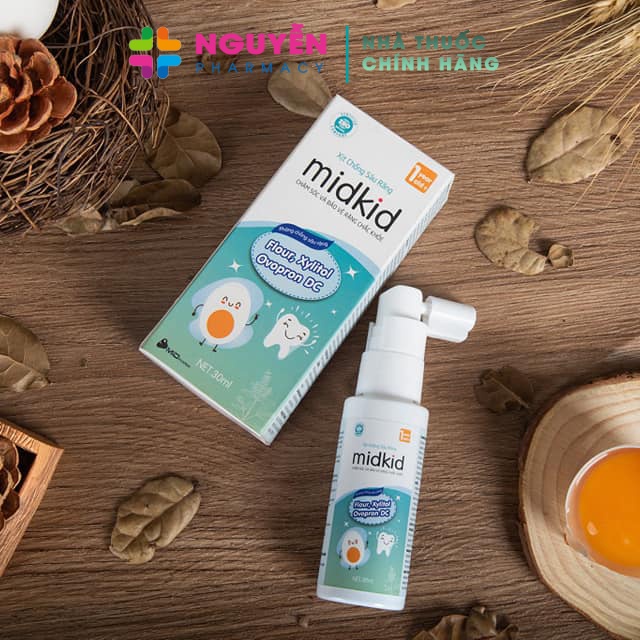 [CHÍNH HÃNG] Xịt Chống Sâu Răng Midkid 30ml - Bảo vệ răng cho bé từ 1 tuổi