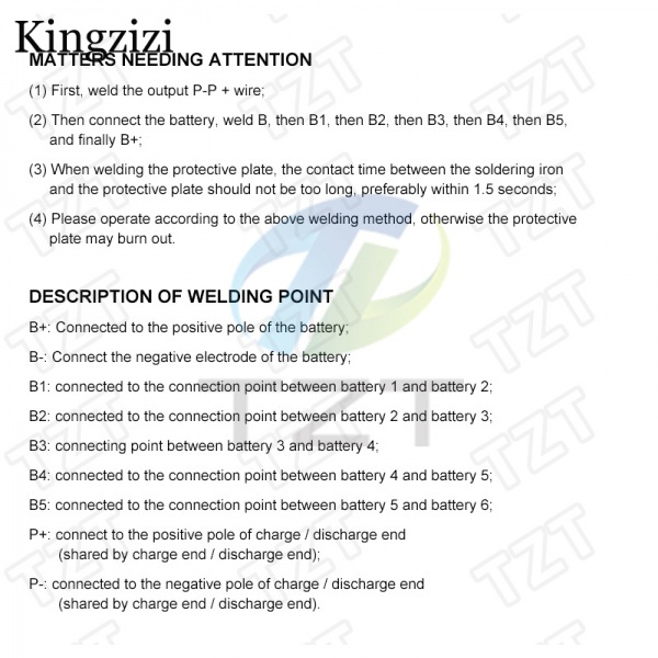 Bảng Mạch Bảo Vệ 6S 15A 24v PCB BMS Dành Cho Mô Đun Pin Li-Ion 18650 Li-Ion