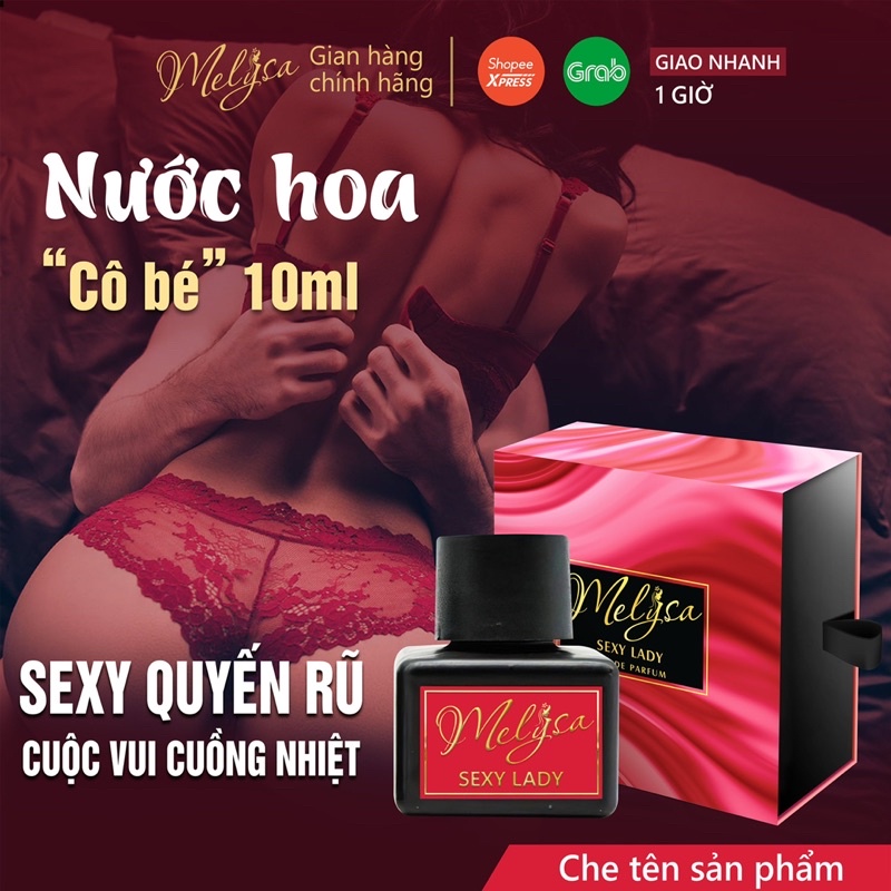 Nước Hoa Vùng Kín MELYSA SEXY LADY 10ml Nước Hoa Bím Thơm Lâu Giúp Cô Bé, Thơm Quyến Rũ, Sang Trọng, Nóng Bỏng Melysa