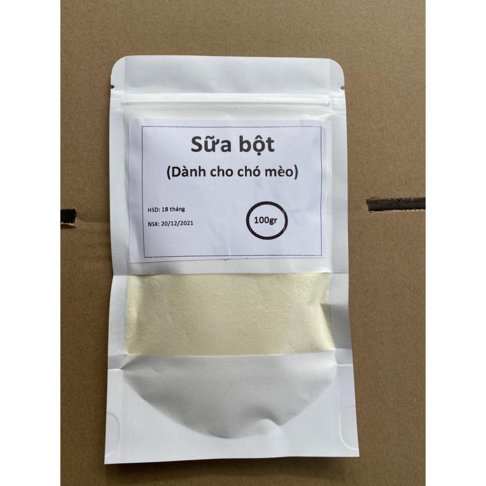 Sữa bột Bio -New 100gr Sữa Bio cho chó mèo dạng bột