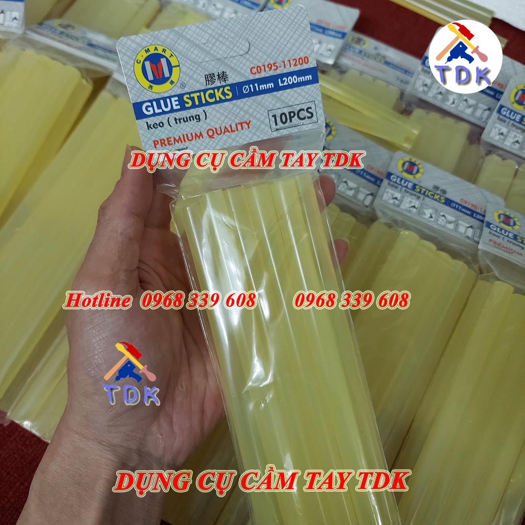 Keo nến cao cấp chính hãng CMART dành cho súng bắn keo 20w - 60w Size 7mm - 11mm