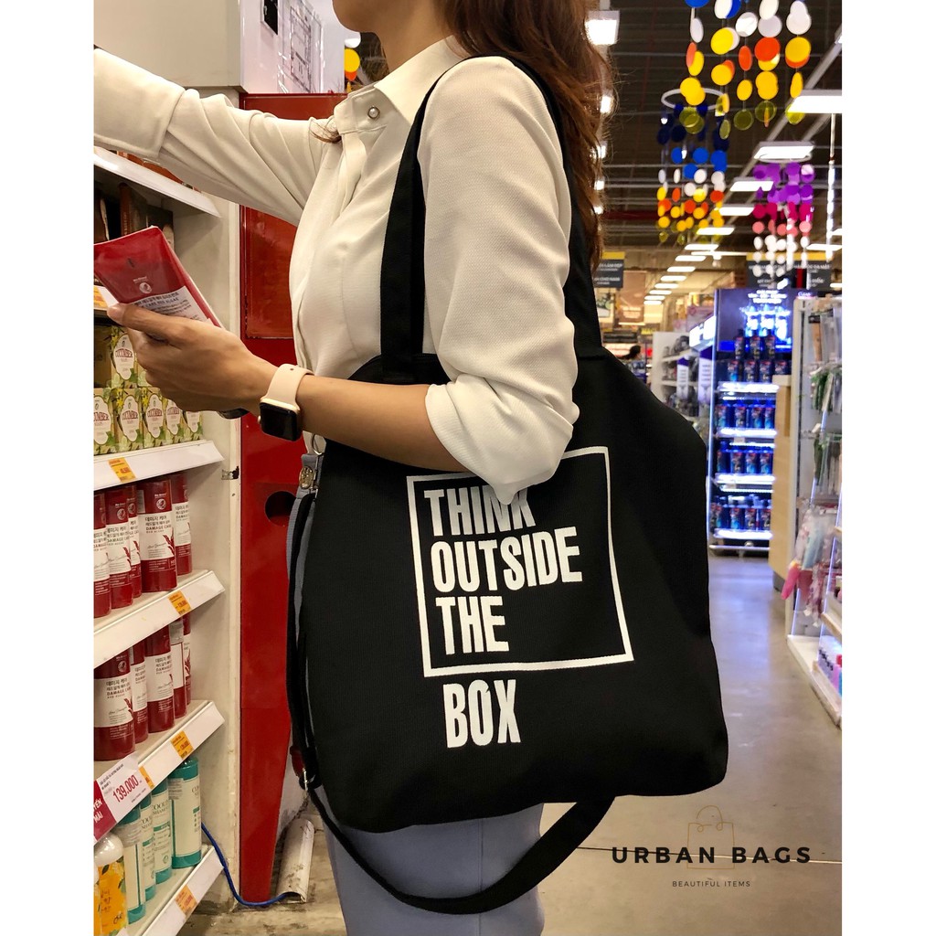 Túi vải đeo chéo cầm tay nam nữ [Trợ giá ship] [Urban Bags]